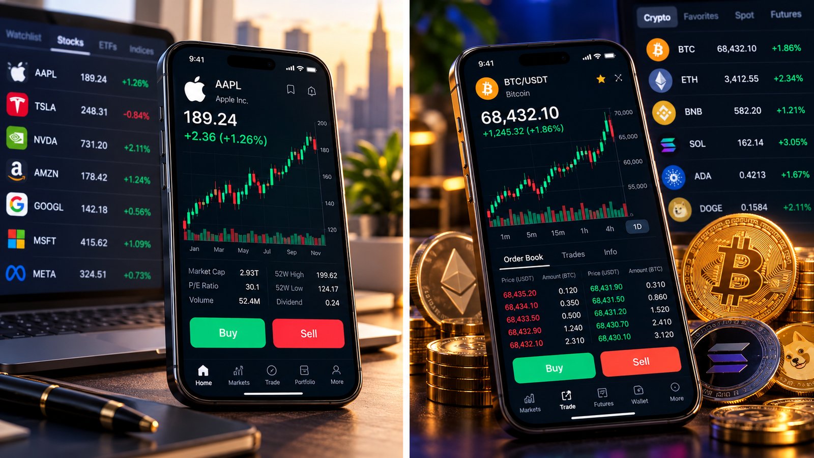 JelvronFin — desktop and mobile trading terminal